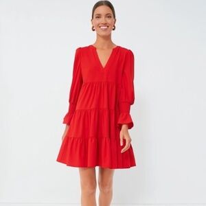 Pomander Place red crepe Kenzo dress L